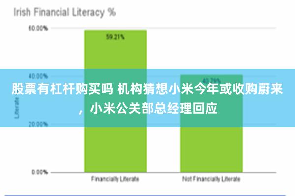 股票有杠杆购买吗 机构猜想小米今年或收购蔚来，小米公关部总经理回应